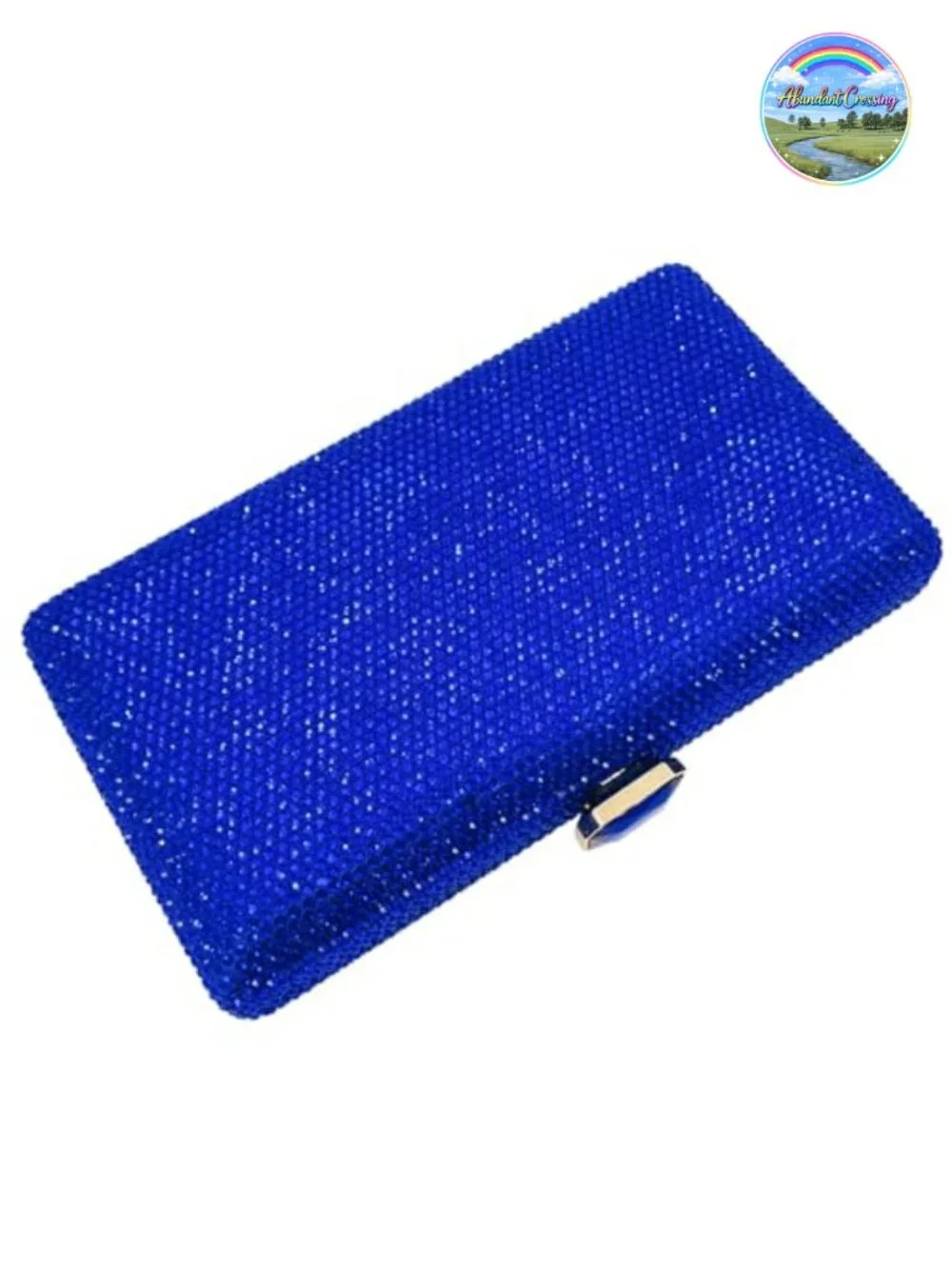 Evening Clutch Purse Rhinestone Crystal Box Clutch Wedding Party Chain Strap
